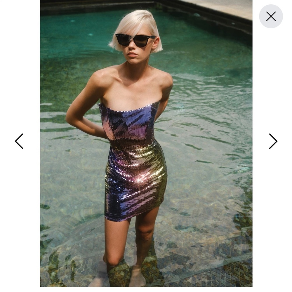 Multicolor Disco Sequin Mini Dress - New Arrivals